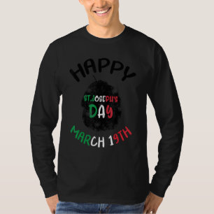 Happy St Joseph's Day Jesus Sfingi Zeppole Christ  T-Shirt