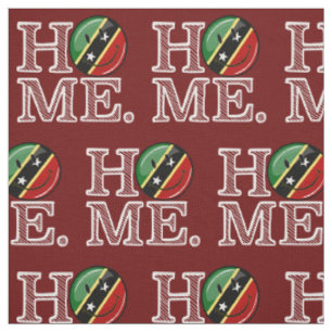 Happy St. Kitts Flag House Warmer Fabric