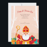 Happy St Nicholas Day Greeting Card<br><div class="desc">Celebrate the spirit of the season with this festive greeting card inspired by the beloved tradition of St Nicholas. (Image by Freepik). The card is easy to customise with your wording, font and font colour. Not exactly what you're looking for? All our products can be custom designed to meet your...</div>