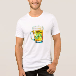 Happy St Paddy's Day Beer Mug Shamrock Irish Pride Tri-Blend Shirt