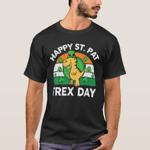 Happy St Pat Rex Day Dinosaur Kids Toddler St Patr T-Shirt