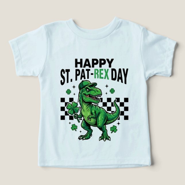 Happy St Pat-Rex Day Dinosaur Party (Design Front)