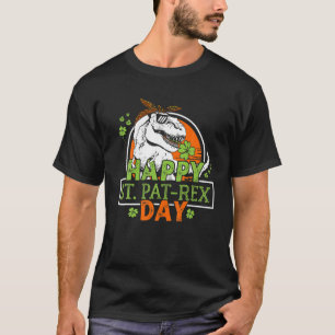 Happy St Pat-Rex Day Dinosaur St Patrick Dinosaur T-Shirt