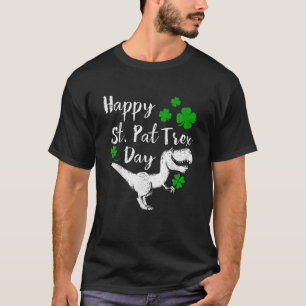 Happy St Pat Rex Day Dinosaur St Patrick's Day T-Shirt