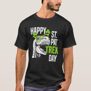 Happy St Pat-Rex Day Funny Toddler Kids Dino Saint T-Shirt