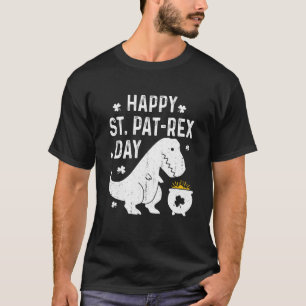 Happy St Pat-Rex Day S St Patrick Funny Dinosaur G T-Shirt