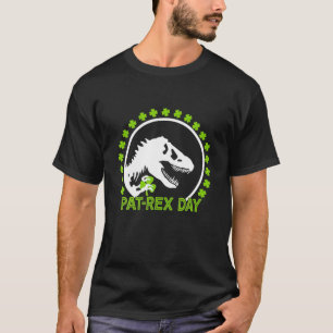 Happy St Pat Rex Day St Patrick Patrex Dinosaur T-Shirt