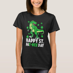 Happy St Pat Rex Dinosaur Saint Patrick's Day For  T-Shirt