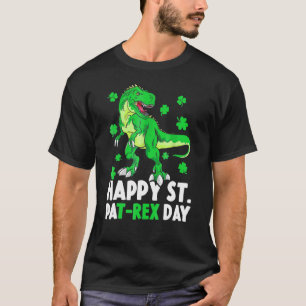 Happy St Pat Rex Dinosaur Saint Patrick's Day For T-Shirt