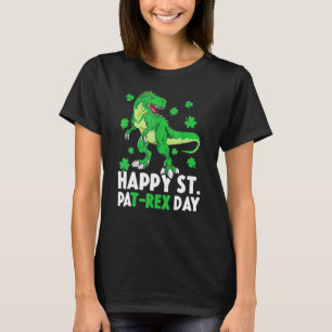 Happy St Pat Rex Dinosaur Saint Patrick's Day For T-Shirt