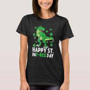 Happy St PaT Rex Dinosaur Saint Patrick's Day For T-Shirt