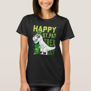 Happy St PaT-Rex Dinosaur Saint Patrick's Day For T-Shirt