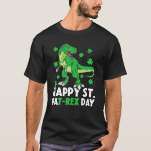 Happy St Pat Rex Dinosaur Saint Patrick's Day For T-Shirt