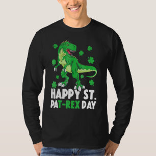 Happy St PaT Rex Dinosaur Saint Patrick's Day For  T-Shirt