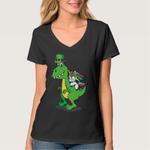Happy St Pat Rex Dinosaur T-Shirt