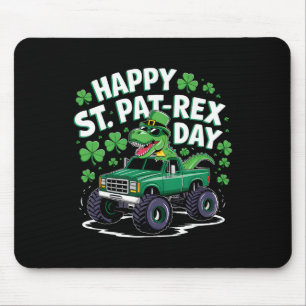 Happy St Pat-rex Patricks Day Dinosaur Monster Tru Mouse Pad