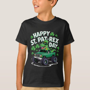 Happy St Pat-rex Patricks Day Dinosaur Monster Tru T-Shirt