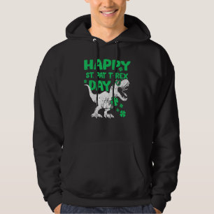 Happy St Pat Rex Saint Patrick S Day Dinosaur Boys Hoodie