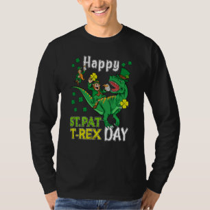 Happy St Pat Rex Saint Patrick's Day Leprechaun Di T-Shirt