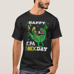 Happy St Pat Rex Saint Patrick's Day Leprechaun Di T-Shirt