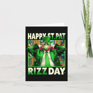 Happy St Pat Rizz Day Trump Funny St. Patricks Card