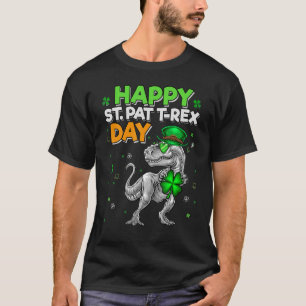Happy St. Pat T Rex Day Happy Pat Rex Day Dinosa T-Shirt