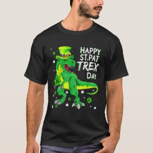 Happy St Pat T Rex Saint Patrick's Day Boys Kids I T-Shirt