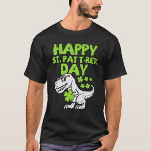 Happy St Pat Trex Day Dino St Patrick's Day Toddle T-Shirt