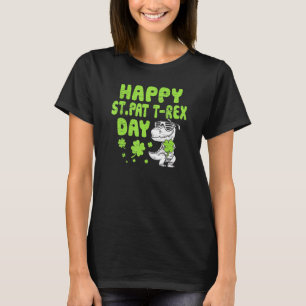 Happy St Pat Trex Day Dino St Patricks Day Toddler T-Shirt