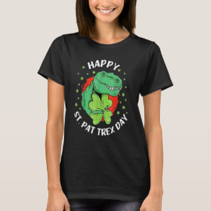 Happy St Pat Trex Day Dino St Patricks Day Toddler T-Shirt