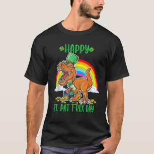 Happy St Pat Trex Day Dino St Patricks Day Toddler T-Shirt