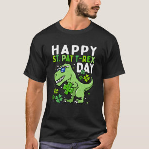 Happy St Pat Trex Day Dino St Patricks Day Toddler T-Shirt