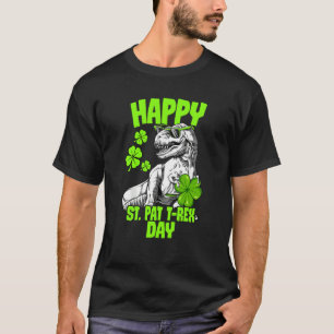 Happy St Pat Trex Day Dino St Patricks Day Toddler T-Shirt
