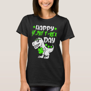 Happy St Pat Trex Day Dino St Patricks Day Toddler T-Shirt