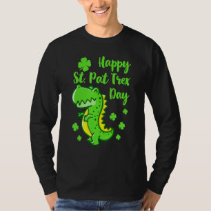 Happy St Pat Trex Day Dinosaur Funny St Patricks T-Shirt