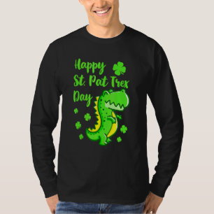 Happy St Pat Trex Day Dinosaur St Patrick's Day K T-Shirt