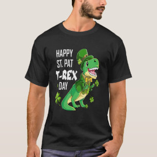 Happy St Pat Trex Day St Patricks Day Dinosaur Luc T-Shirt