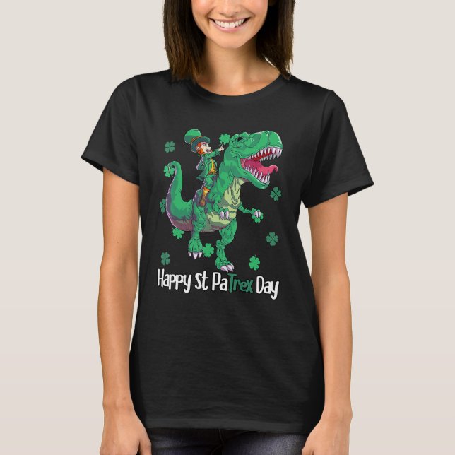 Happy St Patrex Day Kids Toddler Leprechaun St Pat T-Shirt (Front)