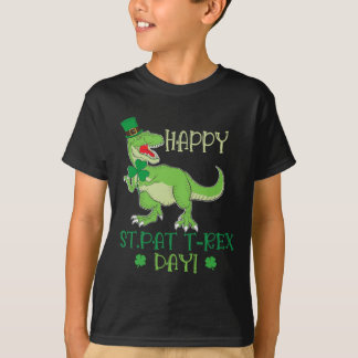 Happy St Patrex Day Pat T-rex Dino Irish Pat Trex T-Shirt