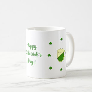 Happy St Patri Minimalist Cute Coffee Mug