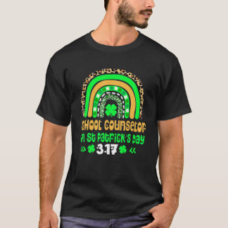 Happy St Patrick Day School Counsellor 3 - 17 Boho T-Shirt