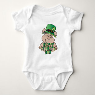 Happy 🍀 St. Patrick Day's Green Pig 🐷 ! Baby Bodysuit