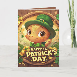 Happy St. Patrick’s Day and three leprechaun  Card