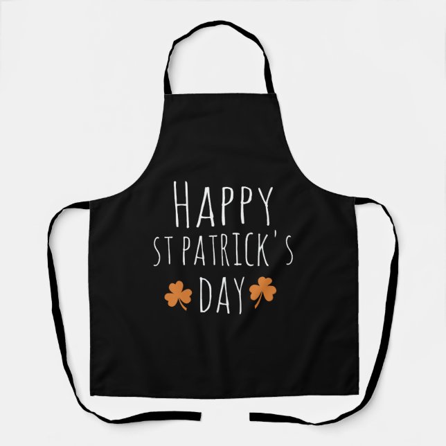 Happy St Patrick s Day    Apron (Front)