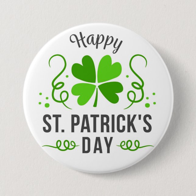 Happy St. Patrick’s Day Button (Front)