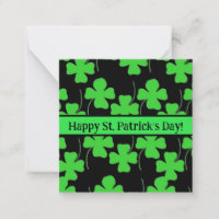 Happy st Patrick’s day cards, cute, stock up! Note