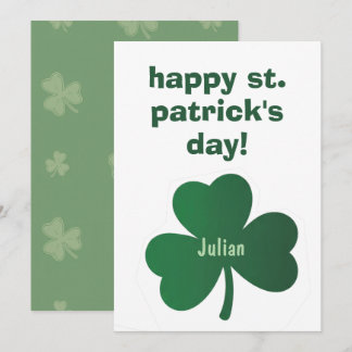 Happy St. Patrick’s Day Classic Irish Celebratio Holiday Card