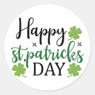 Happy  St Patrick’s Day Classic Round Sticker