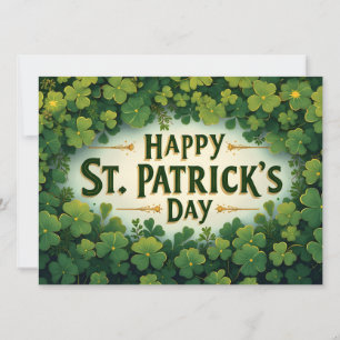 Happy St. Patrick’s Day Clover Art