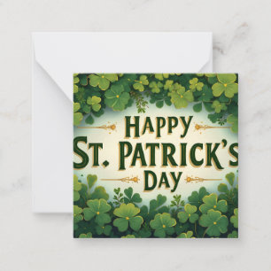 Happy St. Patrick’s Day Clover Art Card
